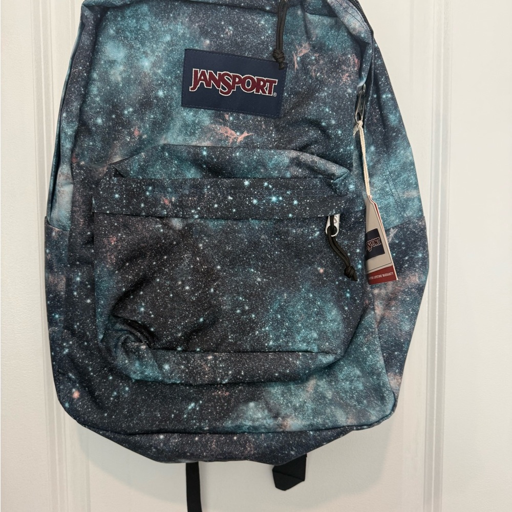 JanSport Cosmic Star Backpack - Black and Blue